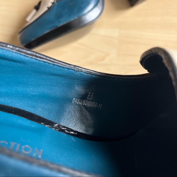 Limited Collection Chunky High Heels Round Toes Tassel Ties Contrast Colours 10A - Picture 9 of 11